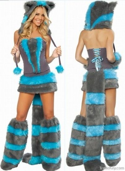 Five-pieces Cheshire Cat Sexy costume