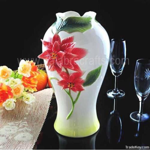 fashion enameled porcelain vase for decoration