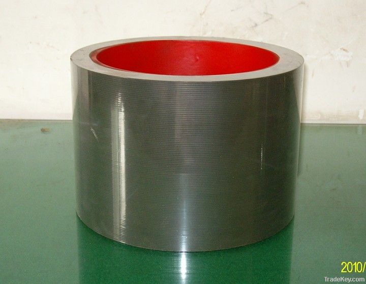 6 inch brown SBR rice huller rubber roller on cast iron drum