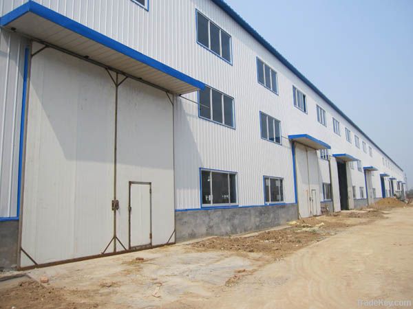 Steel factory workshop building