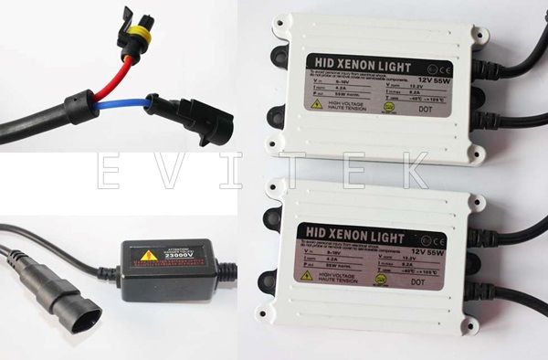 55W 12V AC SLIM Hid xenon KIT with H1 H4 H13 9005 9006.