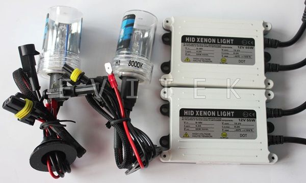 55W 12V AC SLIM Hid xenon KIT with H1 H4 H13 9005 9006.