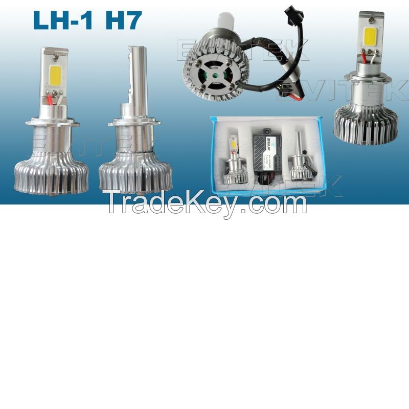 Original high power 50w h7 led headlight 1800lm for hot sale