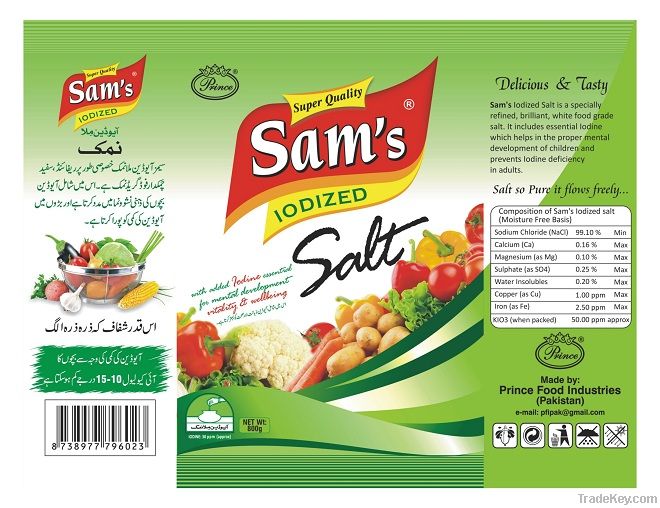 Sam's Salt (Iodized)