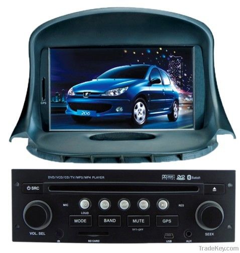 Car DVD For Peugeot 206 With GPS Car Radio Video All Basic functions C