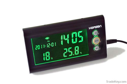 Digital Clock Temperature and Humidity Meter