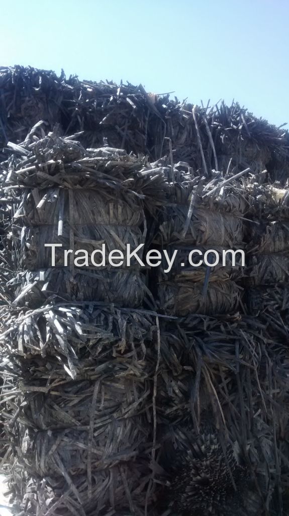 MDPE irrigation pipes in bales