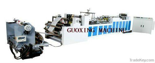 Automatic flat bottom roll feeding  paper bag making machine