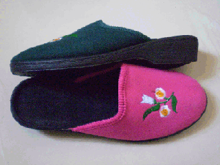 new flower return to side slippers
