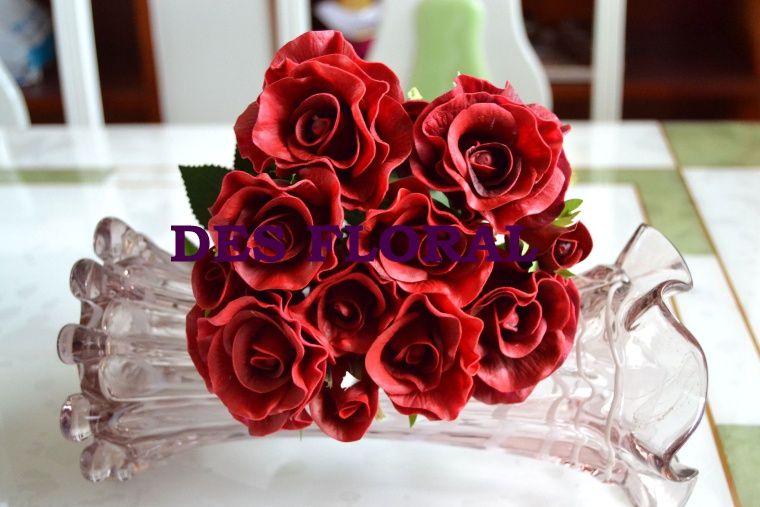 real touch rose flowers for decorative flower