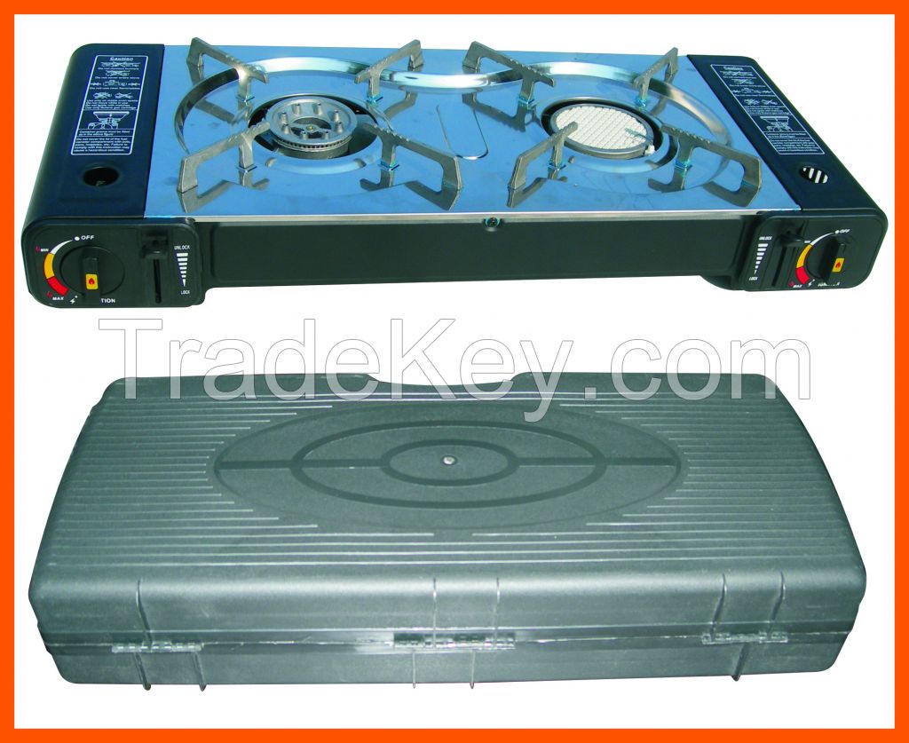 Compact Gas Stove With 2 Burner