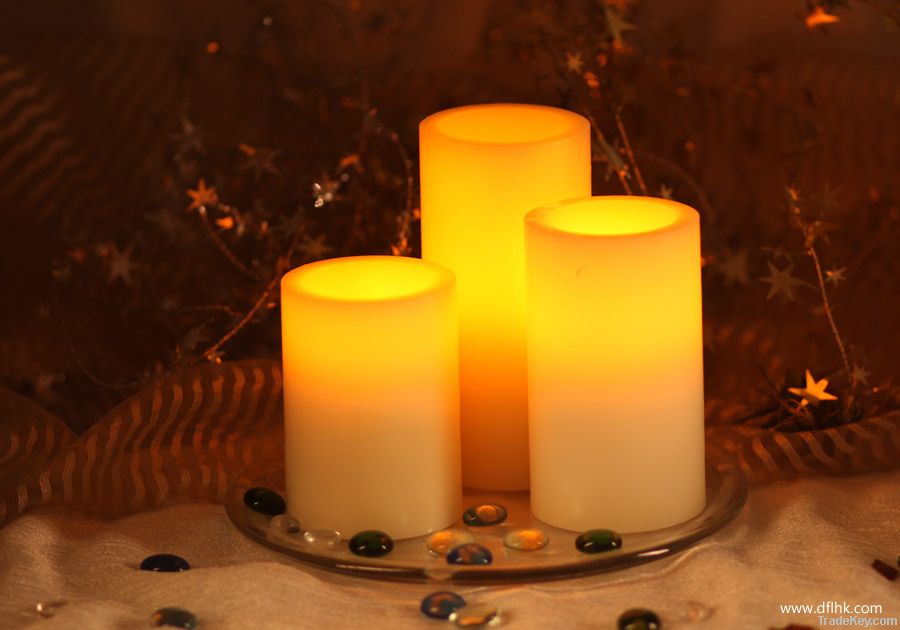 LED flameless candles 3sets with dual timers