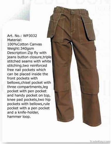 workwear work pants t/c 65/35