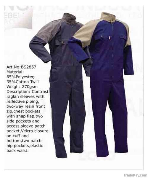 reflective workwear coverall
