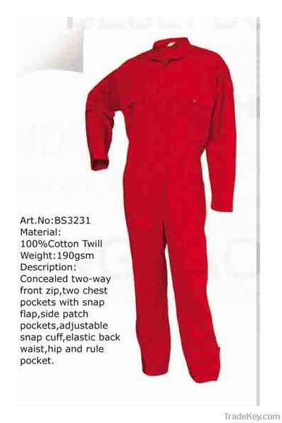 reflective workwear coverall