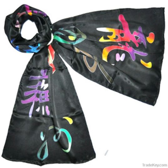 women woman girl Hand Painted 100% silk 40*160cm scarf scarves muffler
