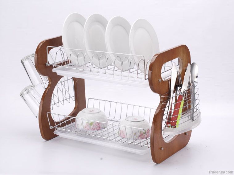 2012 new style square dish rack/drainer, plate rack/holder, kitchen rack