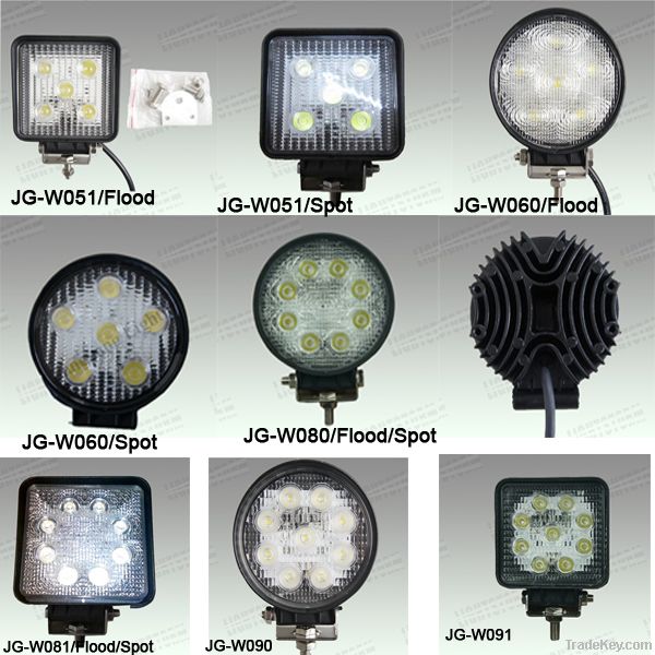 Super Brighter 15W/18W/24W/27W LED Wrok Light Lamp Off Road Light