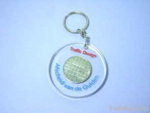 Lucite embedments keyrings