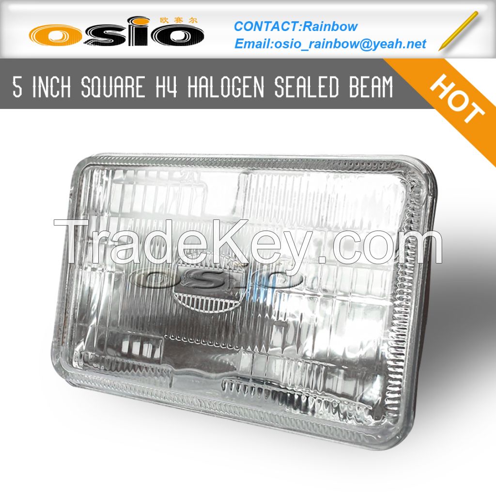 Car Headlight Halogen Sealed beam (Auto Head Lamp) 5'Round/7'Round/5'Square/7'Square