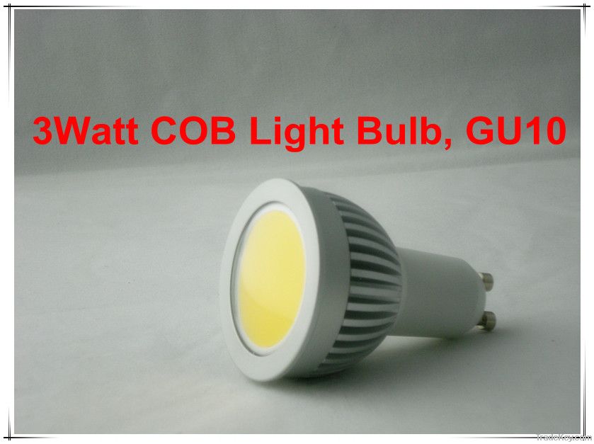 3W Retrofit GU10 COB LED cw (Cool White)