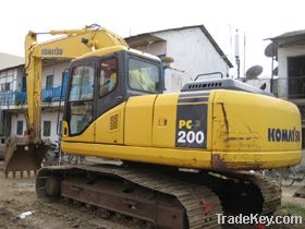 used komatsu pc200-7 excavator for sale--0086-13564850705