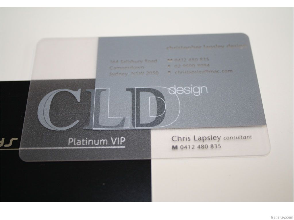 Transparent Card PVC Card Printing