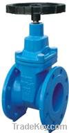 Resilient seated flanged gate valve