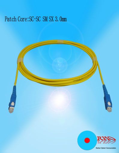 Single mode SC to SC Fiber Optic Patch Cord