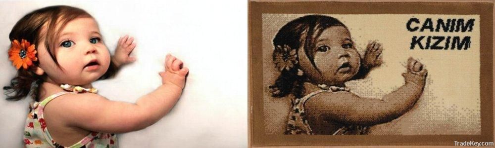 Your Photo on Genuine Turkish Rug as Personalized Gift, PromotionalGift