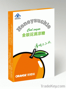 Honerysuckle throat herbal lozenge orange flavor