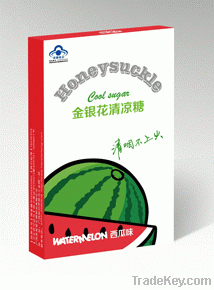Honerysuckle throat herbal lozenge watermelon flavor