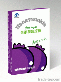 Honerysuckle throat herbal lozenge blueberry flavor