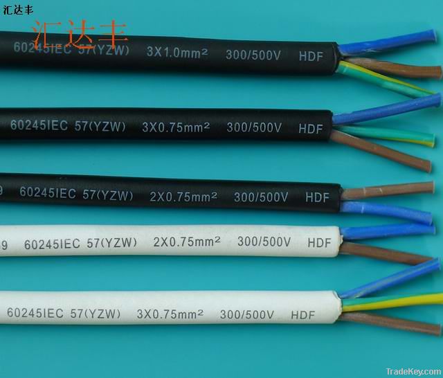 black, white 57(YZW) power cable
