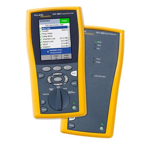 Fluke DTX 1800 CableAnalyzer Series