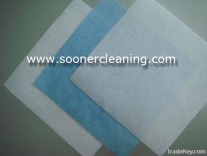 Lint Free Woodpulp Nonwoven Fabric Wipe