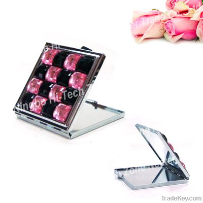 Fashionable small stainless compact mirror