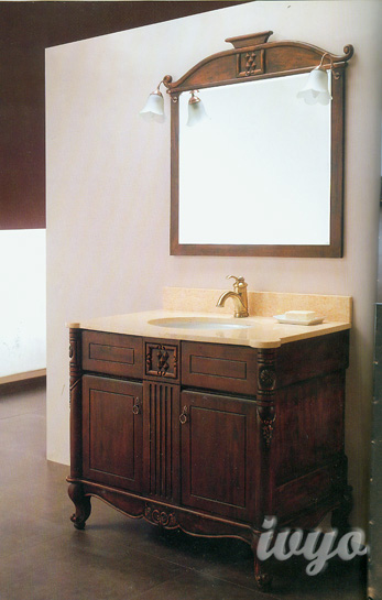 solid wood archaize bathroom cabinet (Martin)