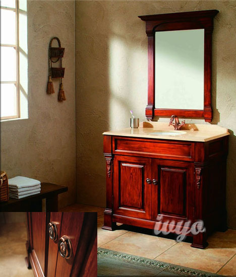 solid wood archaize bathroom cabinet (Bosco1000)
