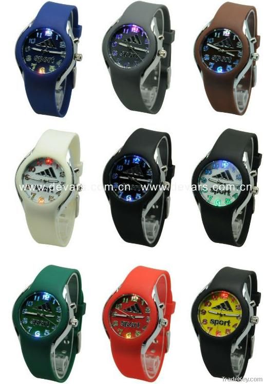 Silicone led watch