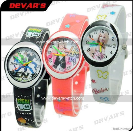 2012  Plastic Kids Cartoon Watch