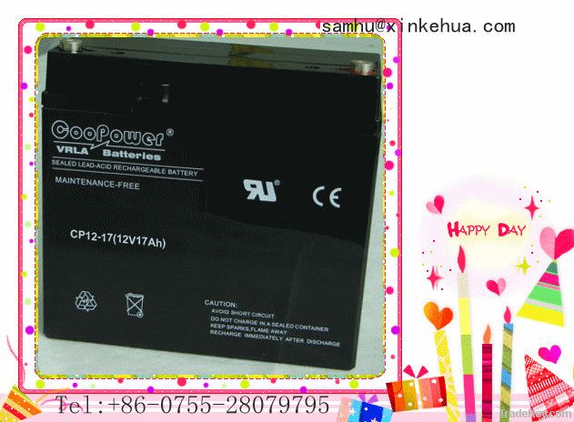 vrla battery 12v17ah (HOT product!)