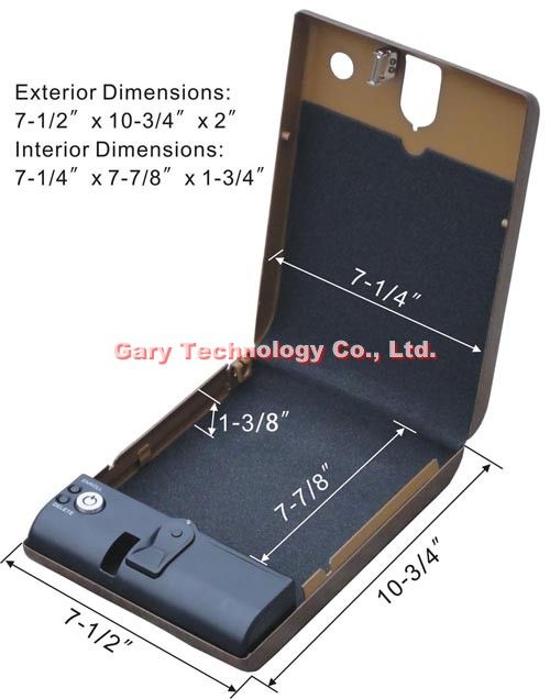 MS100 Jewelry Portable Fingerprint Biometric Mini safe box / Case