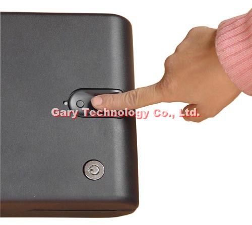 MS100B Portable Fingerprint Biometric Mini Car Gun Safe Box / Vault