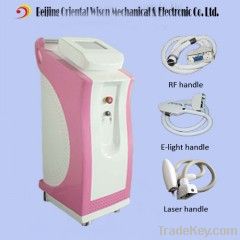 E light(ipl&rf)+ RF +Nd yag Laser multifunction beauty machine