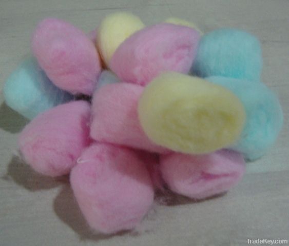 Absorbent Cotton Balls Colored