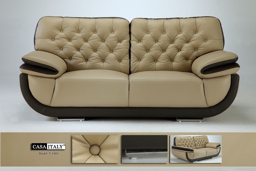 Casa Italy Leather Sofa 3309