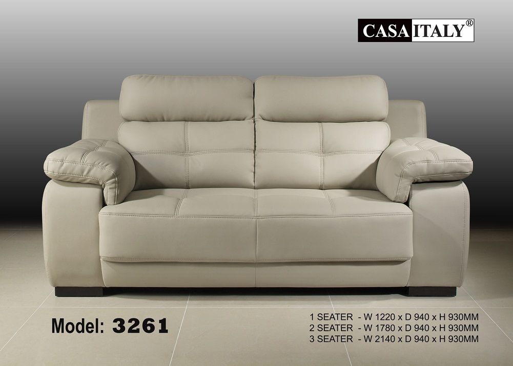 Casa Italy Leather Sofa 3261