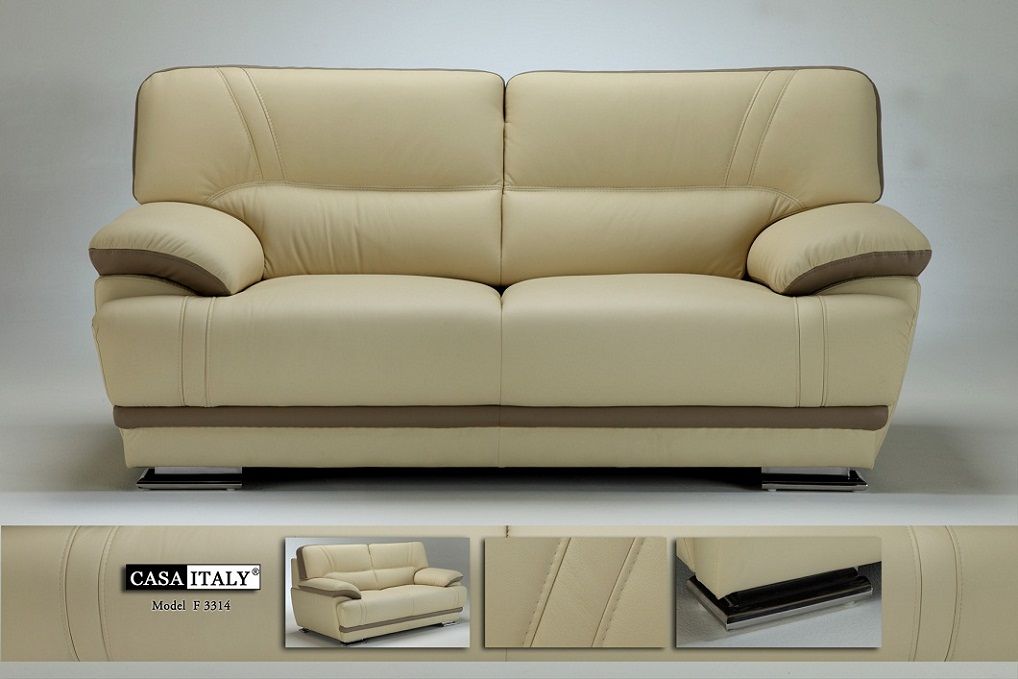 Casa Italy Leather Sofa 3314