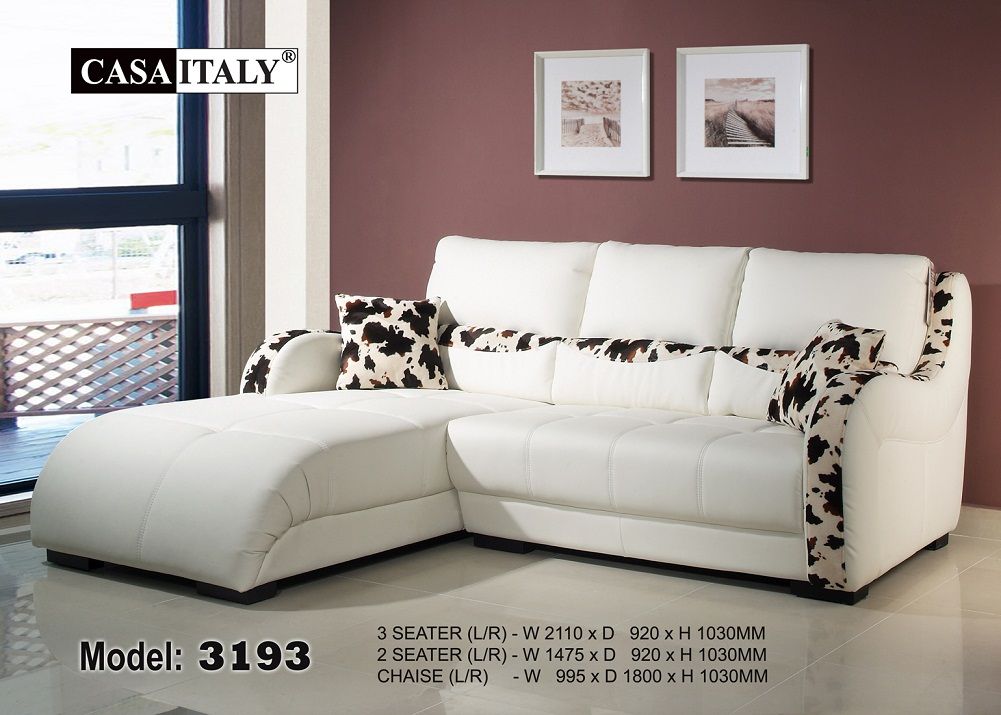Casa Italy Leather Sofa 3193